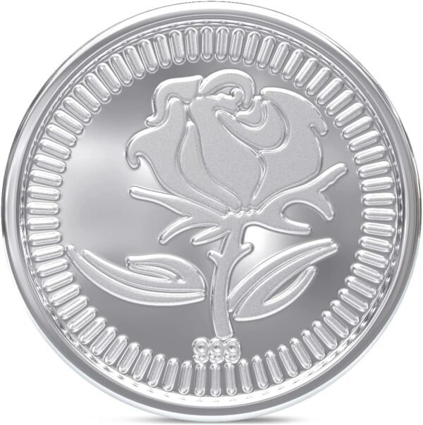 Silver Coin 10 grams .999 Purity Flower Desing